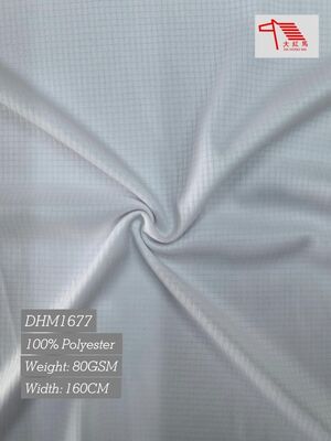 Καλή τιμή 80GSM Polyester Mesh Fabric Gingham Plaid Soft Hand Moisture Wicking για ελαφριά επένδυση σε απευθείας σύνδεση