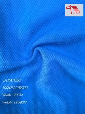 Quality 125GSM Polyester Birdseye Fabric Double Face Soccer Mesh Breathable Lightweight for Sportswear factory
