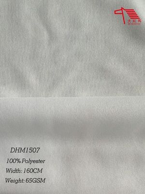 Quality 65GSM 100% Polyester Knitted Fabric Single Jersey Ultra Lightweight Breathable for Sportswear Lining factory
