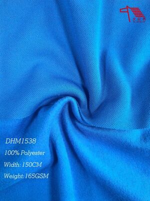 Good price Pique Polyester Brushed Fabric Breathable 165GSM for Team Uniforms online
