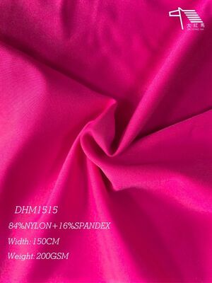 Καλή τιμή 16% Spandex Matte Nylon Jersey υφάσματα υψηλής ανάκτησης 200 GSM για αθλητικά ρούχα σε απευθείας σύνδεση