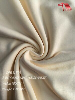 Guter Preis Sportbekleidung Einzelhemd Stoff 120GSM 4-Weg-Stretch mit 84% Polyester 16% Spandex Online