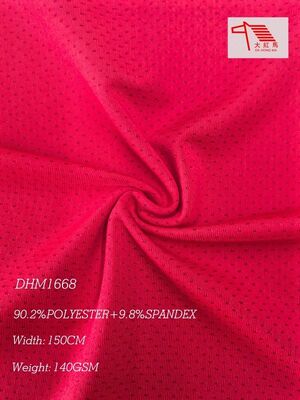 Καλή τιμή 140GSM Polyester Spandex υφάσματα ελαφρύ πεταλούδα δίχτυ 4 Way Stretch για αθλητικά ρούχα σε απευθείας σύνδεση