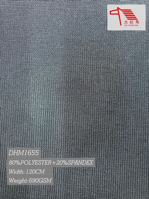 Qualität 690 g/m² Polyester-Spandex-Gewebe, Rippstrick, 80–100 % Stretch für strapazierfähige Bündchen Fabrik